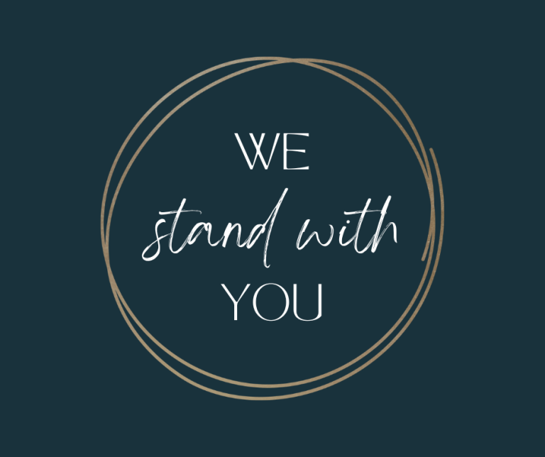 we stand with you