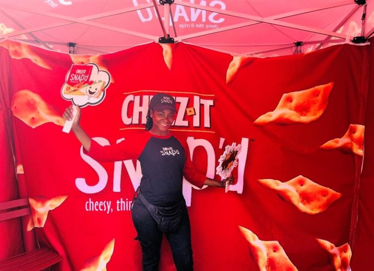 Sampling staff at CMA fest