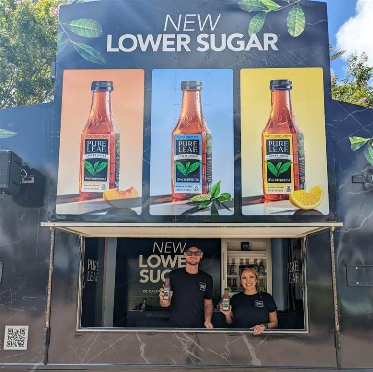 Pure Leaf Food Truck Product Sampling Team Houston TX