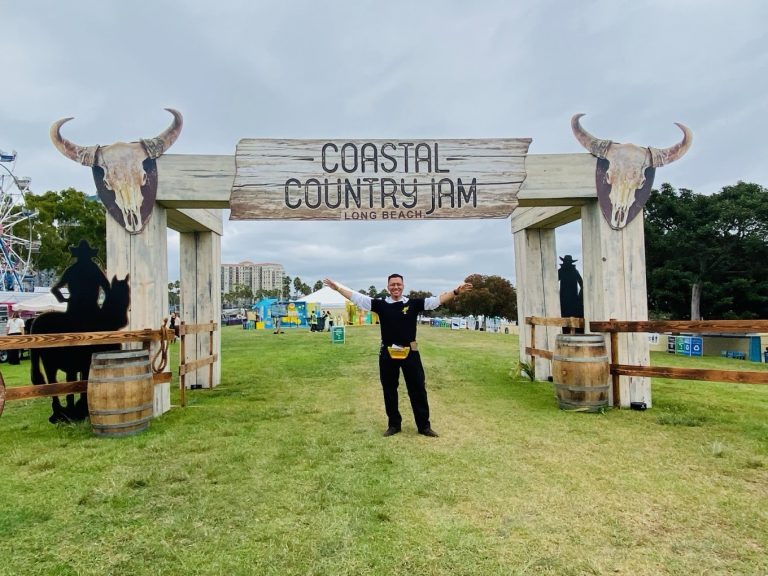Brand Ambassador at Coastal Country Jam repping Yellowtail
