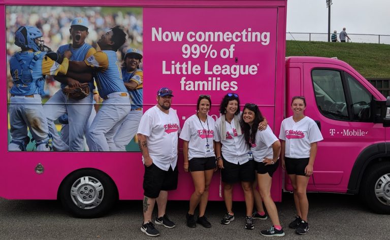 ATN's brand ambassadors repping T-Mobile at the Little League World Series in Williamsport, PA