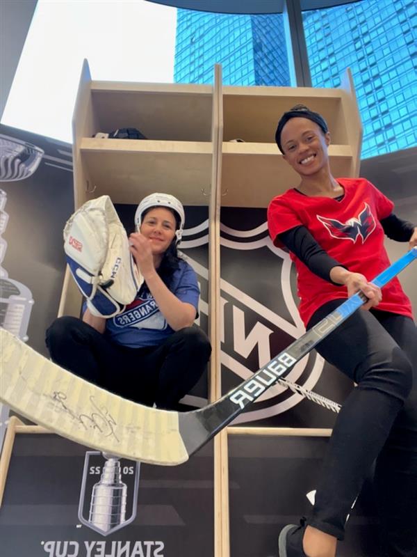 ATN's brand ambassadors representing Fanatics at the Stanely Cup Championship