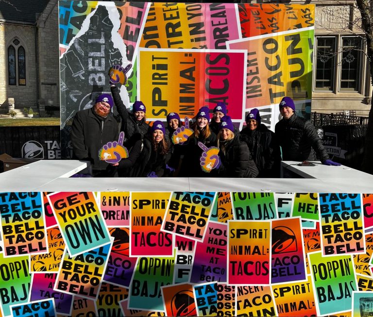 NCAA Championship Brand Ambassadors Repping Taco Bell - Indianapolis