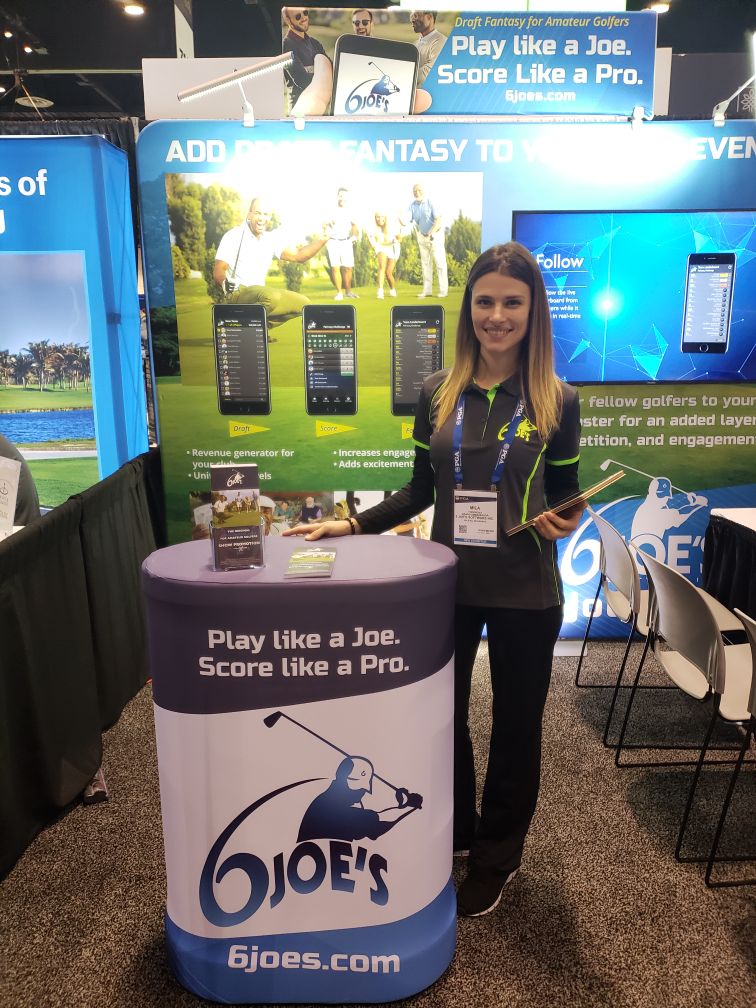 Trade Show staff representing 6Joes at the PGA Show
