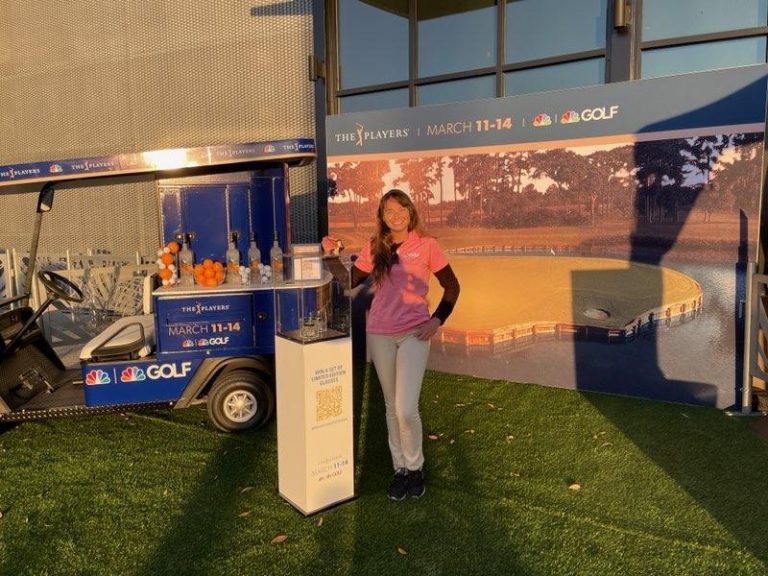 Brand ambassadors repping Golf Channel at Universal Orlando