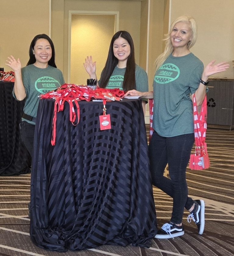 Experienced event staff supporting registration at an Orlando conference