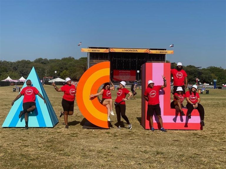 Austin Brand Ambassadors at Austin City Limits - Coke Studio Pop-Up