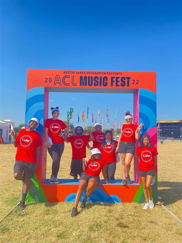 Austin Brand Ambassadors at Austin City Limits - Coke Studio Pop-Up