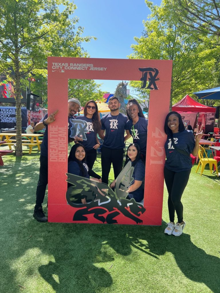 Dallas Brand Ambassadors for Nike at Texas Rangers Game